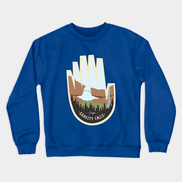 Gravity Falls Oregon Crewneck Sweatshirt by Batg1rl